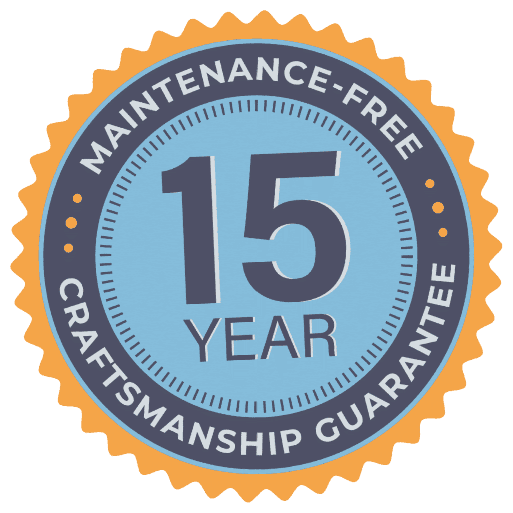 15-Year Maintenance-Free Craftsmanship Guarantee